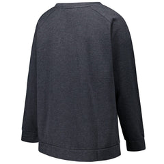 Las Vegas Raiders Profile Women's Plus Size Acid Wash Raglan Sweatshirt Charcoal