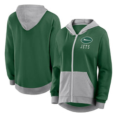 Fanatics New York Jets Women's Hit It Full-Zip Hoodie Green
