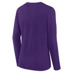 Fanatics Minnesota Vikings Women's Long Sleeve Scoop Neck T-Shirt Purple