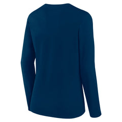 Fanatics Houston Texans Women's Long Sleeve Scoop Neck T-Shirt Navy