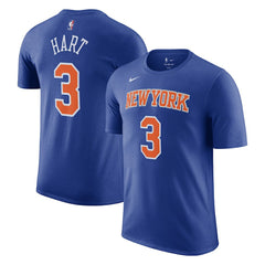Josh Hart New York Knicks Icon Edition Name & Number T-Shirt Blue | Nike Near Me