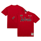 Dennis Rodman Chicago Bulls Premium Nickname T-Shirt for sale Red | Mitchell & Ness for sale