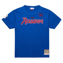 Allen Iverson Philadelphia 76ers Premium Nickname T-Shirt Royal | Mitchell & Ness for sale