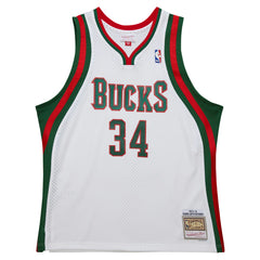 Giannis Antetokounmpo Milwaukee Bucks 2013/14 Hardwood Classics Swingman Jersey White | Mitchell & Ness for sale