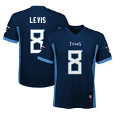 Will Levis Tennessee Titans Youth Replica Player Jersey Navy