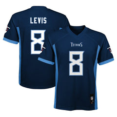 Will Levis Tennessee Titans Youth Replica Player Jersey Navy
