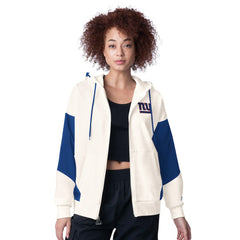 New York Giants Starter Women's Scrimmage Full-Zip Hoodie White