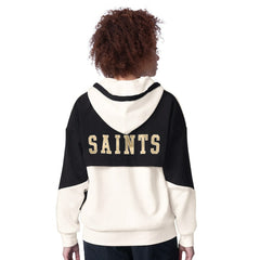 New Orleans Saints Starter Women's Scrimmage Full-Zip Hoodie White