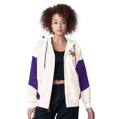 Minnesota Vikings Starter Women's Scrimmage Full-Zip Hoodie White
