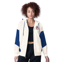 New England Patriots Starter Women's Scrimmage Full-Zip Hoodie White