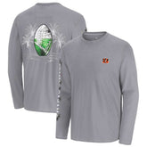 Cincinnati Bengals Oasis Endzone Lux Long Sleeve T-Shirt Gray
