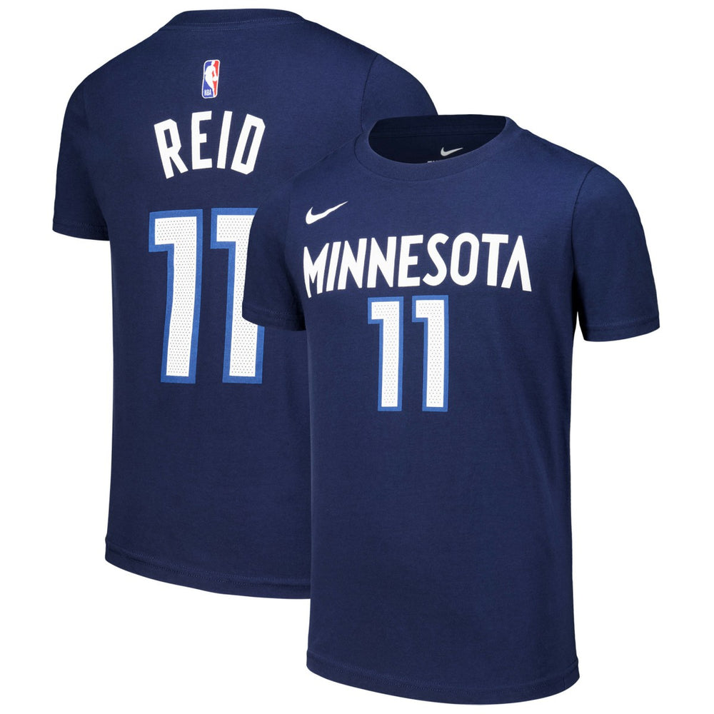 Naz Reid Minnesota Timberwolves Youth Icon Edition Name & Number T-Shirt Navy | Nike for sale