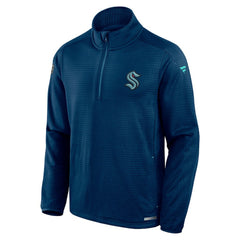 Seattle Kraken Fanatics Big & Tall Authentic Pro Quarter-Zip Top - Navy - NHL 201673097