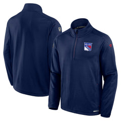 New York Rangers Fanatics Big & Tall Authentic Pro Quarter-Zip Top - Navy - NHL 201673099