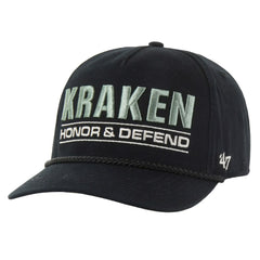 Seattle Kraken '47 OHT Military Appreciation Homeland Honor and Defend Hitch Adjustable Hat - Black - NHL 201673141