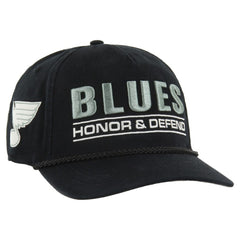 St. Louis Blues '47 OHT Military Appreciation Homeland Honor and Defend Hitch Adjustable Hat - Black - NHL 201673142