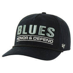 St. Louis Blues '47 OHT Military Appreciation Homeland Honor and Defend Hitch Adjustable Hat - Black - NHL 201673142