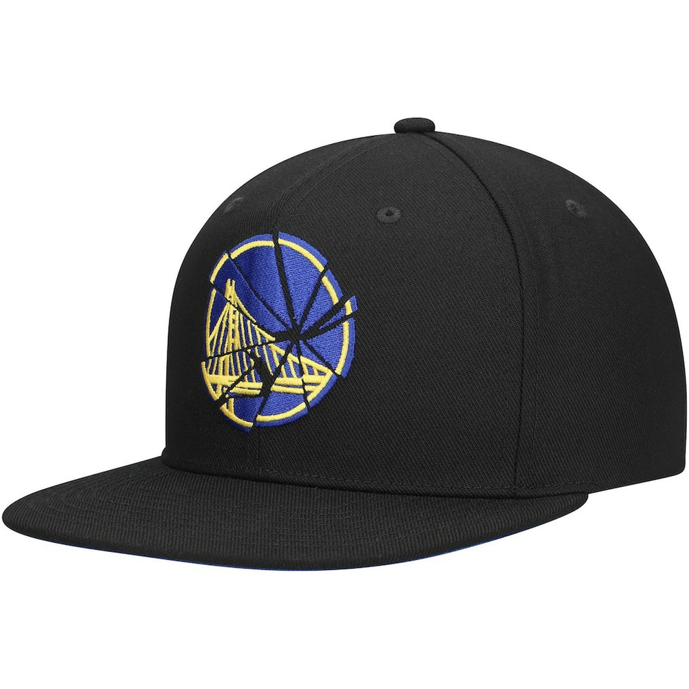 Golden State Warriors Shattered Snapback Hat for sale Black | Mitchell & Ness for sale