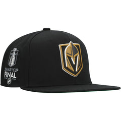 Vegas Golden Knights Mitchell & Ness Core Top Spot Snapback Hat - Black - NHL 201673346