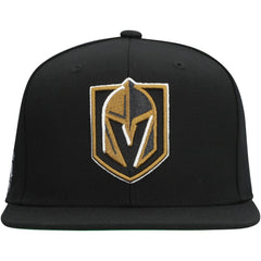 Vegas Golden Knights Mitchell & Ness Core Top Spot Snapback Hat - Black - NHL 201673346
