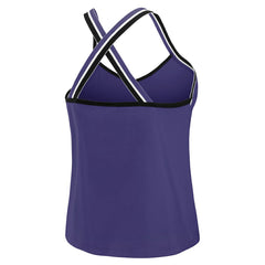 Baltimore Ravens WEAR by Erin Andrews Women's Cross Strap Tri-Blend Tank Top Purple