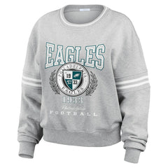 Philadelphia Eagles WEAR by Erin Andrews Women's Pullover Sweatshirt Heather Gray