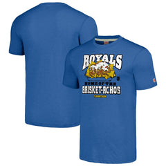 Kansas City Royals MLB x Guy Fieri’s Flavortown Unisex Tri-Blend T-Shirt - Royal - MLB on Sale