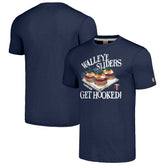 Minnesota Twins MLB x Guy Fieri’s Flavortown Unisex Tri-Blend T-Shirt - Navy - MLB Lifestyle