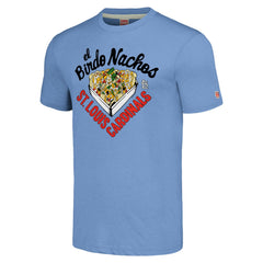 St. Louis Cardinals MLB x Guy Fieri’s Flavortown Unisex Tri-Blend T-Shirt - Light Blue - MLB Sale
