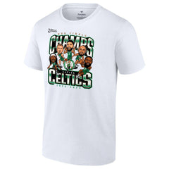 Boston Celtics 2024 NBA Finals Champions Pull Up Jumper Caricature T-Shirt White | Fanatics Near Me