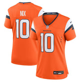 Nike Bo Nix Denver Broncos Women's Game Jersey Orange