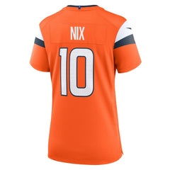 Nike Bo Nix Denver Broncos Women's Game Jersey Orange