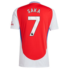 Bukayo Saka Arsenal 2024/25 Home Replica Player Jersey – Red - Adidas