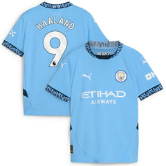 Erling Haaland Manchester City Youth 2024/25 Home Replica Player Jersey Light Blue - Puma Discount