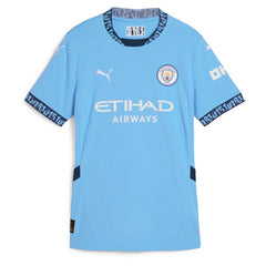 Kevin De Bruyne Manchester City Women's 2024/25 Home Replica Player Jersey Light Blue - Puma