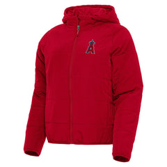Los Angeles Angels Antigua Women's Universe Full-Zip Hoodie Jacket - Red - MLB Discount