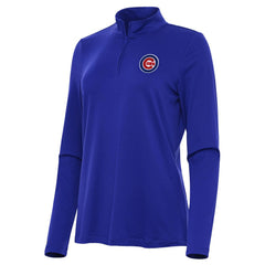 Chicago Cubs Antigua Women's Reprocess Quarter-Zip Top - Royal - MLB Online