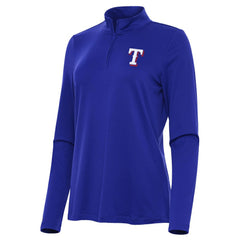 Texas Rangers Antigua Women's Reprocess Quarter-Zip Top - Royal - MLB on Sale