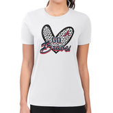 Atlanta Braves G-III 4Her by Carl Banks Women's Super-Slim Fit Lightweight Leopard Heart T-Shirt - White - MLB Online