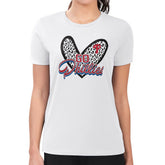 Philadelphia Phillies G-III 4Her by Carl Banks Women's Super-Slim Fit Lightweight Leopard Heart T-Shirt - White - MLB Sale
