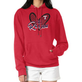 Texas Rangers G-III 4Her by Carl Banks Women's Leopard Heart Pullover Hoodie - Red - MLB on Sale