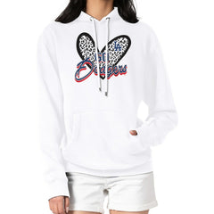 Los Angeles Dodgers G-III 4Her by Carl Banks Women's Leopard Heart Pullover Hoodie - White - MLB Discount