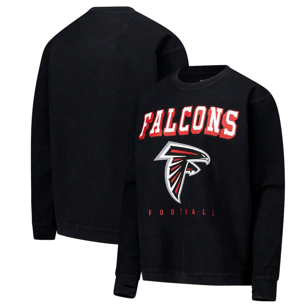 Atlanta Falcons G-III 4Her by Carl Banks Women's Comfy Cord Pullover Sweatshirt Black