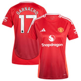 Alejandro Garnacho Manchester United Women's 2024/25 Home Replica Player Jersey Red - Adidas cheap