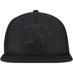 Pittsburgh Penguins Mitchell & Ness Soul Strike Pearl Tonal Snapback Hat - Black - NHL 201692981