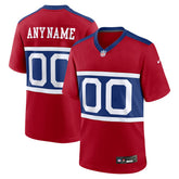 Nike New York Giants Alternate Game Custom Jersey Century Red