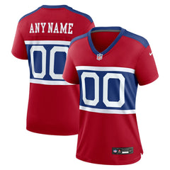 Nike New York Giants Women's Alternate Game Custom Jersey Century Red