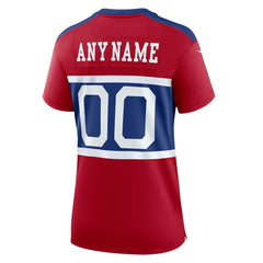 Nike New York Giants Women's Alternate Game Custom Jersey Century Red
