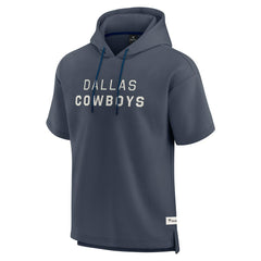 Fanatics Dallas Cowboys Elements Future Ground Lettering Short Sleeve Pullover Hoodie Navy