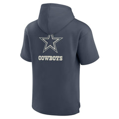Fanatics Dallas Cowboys Elements Future Ground Lettering Short Sleeve Pullover Hoodie Navy